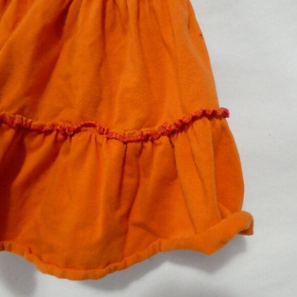 TANGERINE | size 12 | Vibrant Orange Ruffle Cotton Skirt - Skorts - Picture 8 of 14